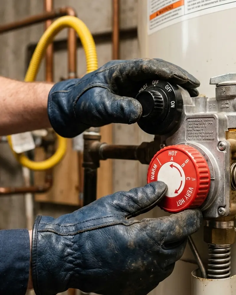 Close-up of Gas Line Repair & Installation work by Water Heater Jockey in Glens Falls